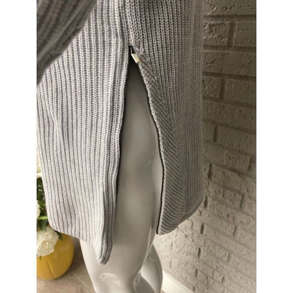 Cabi Gray Chunky Side Zipper Sweater Size S - Picture 8 of 11